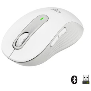Logitech Signature M650 | Draadloze Muis | Rechtshandig | RF + Bluetooth | 2000 DPI | Wit