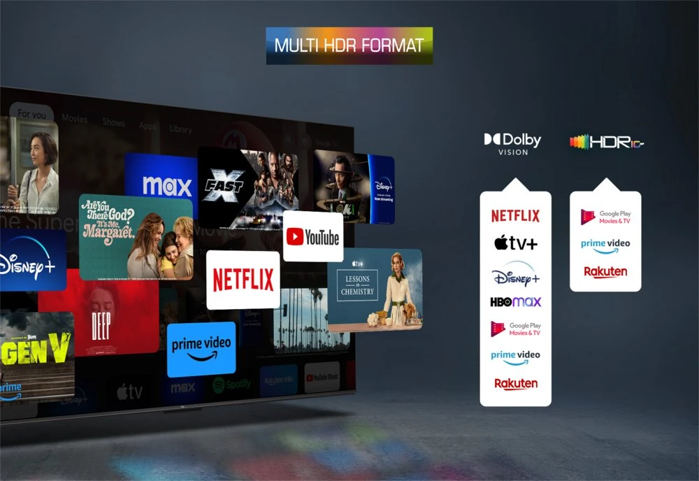 TCL 85C69B 85" | 4K Ultra HD QLED Smart TV | Google TV + Wifi | Dolby Vision | Quantum Dot met Levendige Kleuren | 60Hz - Afbeelding 10