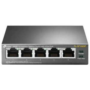 TP-Link TL-SF1005P | Unmanaged Switch | 5 Poorten | Fast Ethernet (10/100 Mbps) | PoE | Zwart
