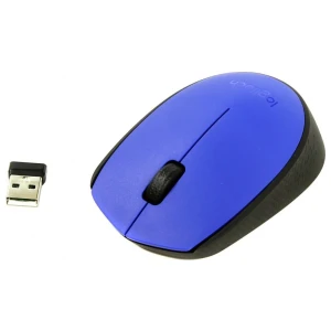 Logitech M171 | Draadloze Muis | Links- en Rechtshandig | RF | 1000 DPI | Zwart/Blauw
