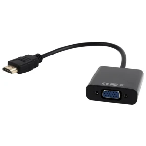 Gembird A-HDMI-VGA-03 | HDMI naar VGA Adapter | 0,15 m | Zwart