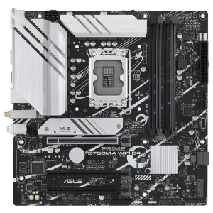 ASUS PRIME B760M-A WIFI D4 | Socket LGA 1700 | Intel B760 | 4xDDR4 | Micro-ATX | Moederbord