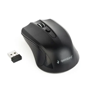 Gembird MUSW-4B-04 | Draadloze Muis | Links- en Rechtshandig | RF | 1600 DPI | Zwart