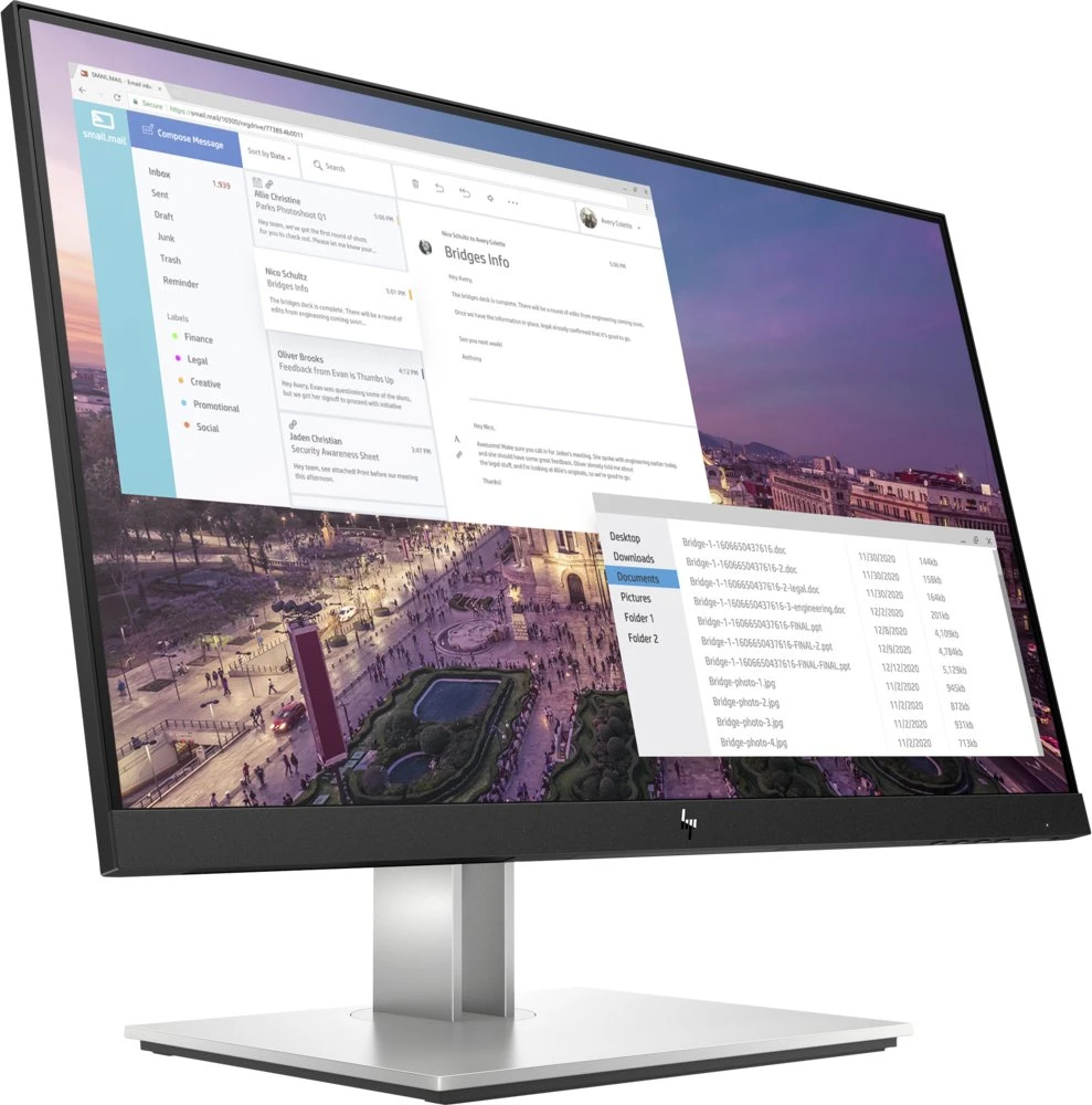 HP E-Series E23 G4 23" | 1920x1080 IPS | 60Hz | Monitor - Afbeelding 3