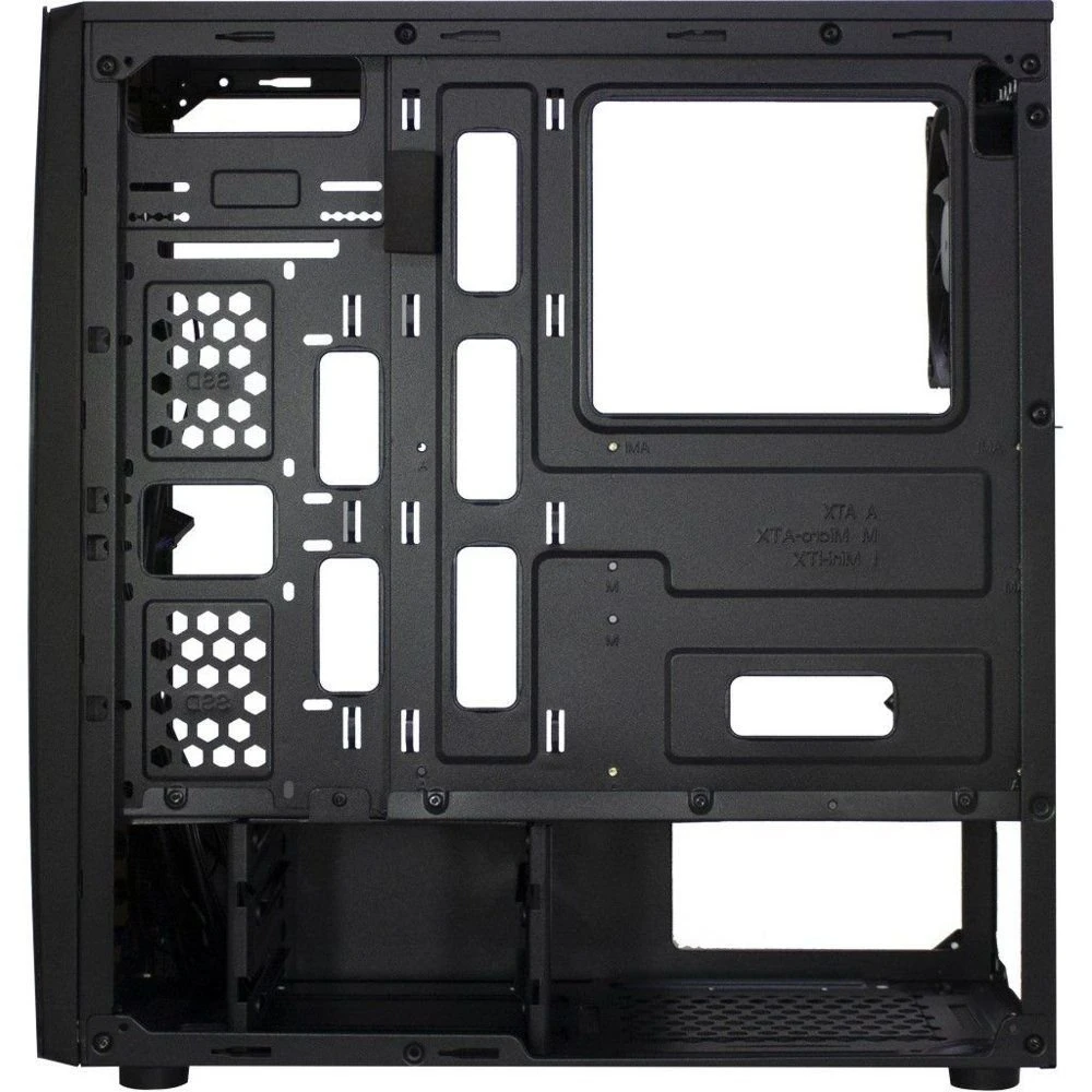 Inter-Tech Thunder Blue Light | Midi Tower Case | Zwart | RENEWED - Afbeelding 5