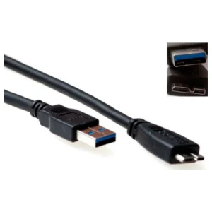 ACT SB3028 | USB 3.2 Gen 1 | USB-A naar Micro-USB-B | 0.5m | Zwart