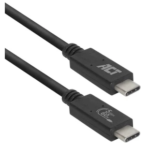ACT AC7401 | USB 3.2 Gen 1 Kabel | USB-C naar USB-C | 1m | Zwart