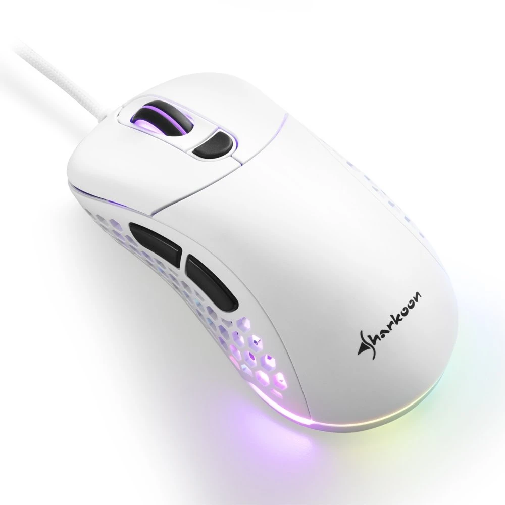 Sharkoon Light² 200 | Bekabelde Gaming Muis | Links- en Rechtshandig | USB-A | 16000 DPI | Wit - Afbeelding 4