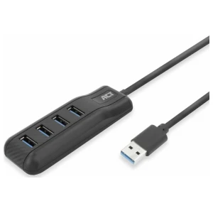 ACT AC6320 | USB 3.2 Gen 1 Interface Hub | Type-A | 5 Gbps | Zwart