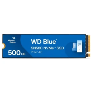Western Digital Blue SN580 | 500GB NVMe SSD | M.2 Gen4 | 4.000MB/s Lezen | 3.600MB/s Schrijven