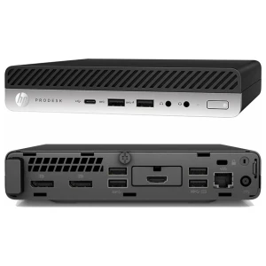 HP ProDesk Mini 600 G4 | Intel Core i5-8500T | 8GB RAM | 256GB SSD | Windows 11 Professional | Refurbished Silver