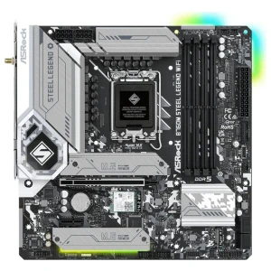 Asrock B760M Steel Legend WiFi | Socket LGA 1700 | Intel B760 | 4xDDR5 | Micro-ATX | Moederbord