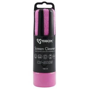 SBOX Schermreiniger CS-5005 | 150 ml | Met Microvezeldoekje | Roze