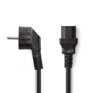 Nedis CEGP10000BK50 | 5 m Stroomkabel | Type F (CEE 7/7) Male naar IEC C13 | Zwart | 10A / 250V | PVC