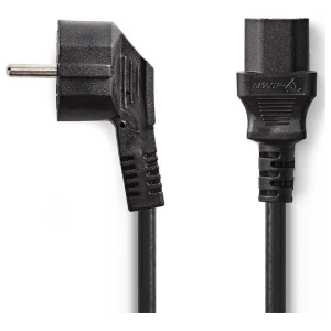 Nedis CEGP10000BK50 | 5 m Stroomkabel | Type F (CEE 7/7) Male naar IEC C13 | Zwart | 10A / 250V | PVC