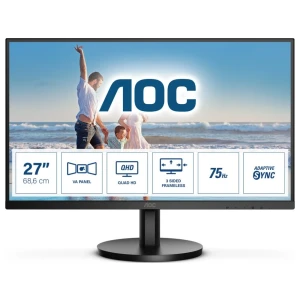 AOC Q27B3MA 27" | 2560 x 1440 QHD VA | 75Hz | 1ms | Ultra Slim Bezel | Monitor