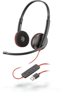 Poly Blackwire C3220 | Bedrade On-ear Stereo Headset | USB-A | Zwart