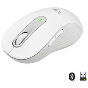 Logitech Signature M650 | Draadloze Muis | Rechtshandig | RF + Bluetooth | 2000 DPI | Wit