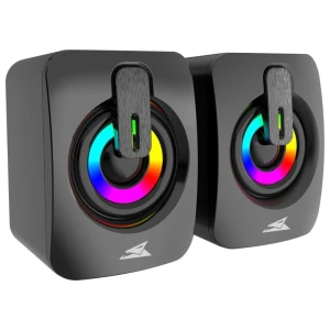Baracuda SEASHELL Rainbow | 2.0 Stereo Luidsprekerset USB | 2x3000mW | Zwart