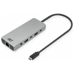 ACT AC7095 | Docking Station | USB-C | Zilver