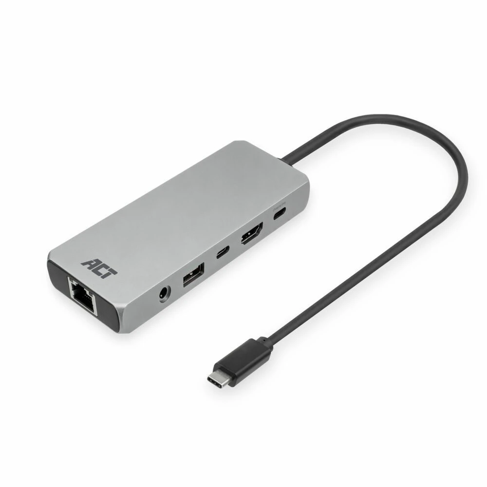 ACT AC7095 | Docking Station | USB-C | Zilver