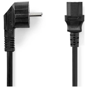 Nedis CEGL10000BK50 | 5 m Stroomkabel | CEE 7/7 Male (Haaks) naar IEC C13 | Zwart