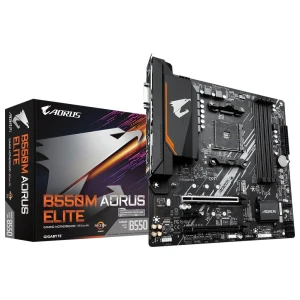 Gigabyte B550M AORUS ELITE | Socket AM4 | AMD B550 | 4xDDR4 | Micro-ATX | Moederbord