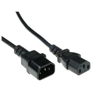 Microconnect AK 5029 | Stroomkabel | C13 naar C14 | 0,6 m | 250V / 10A | Zwart