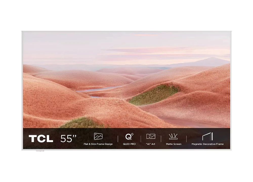 TCL NXTFRAME 55A300W | 55" 4K Ultra HD QLED Smart TV | Google TV | Dolby Vision | 120Hz | Slim Design