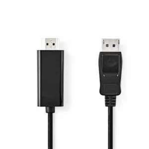 Nedis CCGL37100BK20 | DisplayPort-naar-HDMI video kabel | 2 m | DisplayPort Male naar HDMI Type A (Standaard) | Full HD 1080p | Zwart