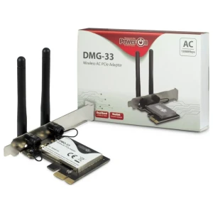 Inter-Tech DMG-33 | Wi-Fi 5 PCIe Adapter | Dual-band (2,4 GHz / 5 GHz) | 1300 Mbps | PCIe x1