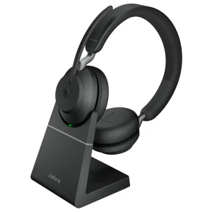 Jabra Evolve 65 | Draadloze On-Ear Headset | Bluetooth | Oplaadstation | Zwart