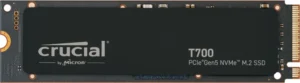 Crucial T700 | 2TB NVMe SSD | M.2 Gen5 | 12.400MB/s Lezen | 11.800MB/s Schrijven