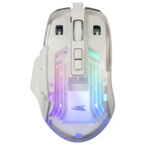 Baracuda ANGLERFISH RGB | Bedrade Gaming Muis | USB-A | 7200 DPI | Wit