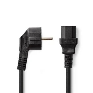 Nedis CEGT10000BK20 | Elektriciteitssnoer | 2 Meter | IEC 320 C13 Stekker | Zwart