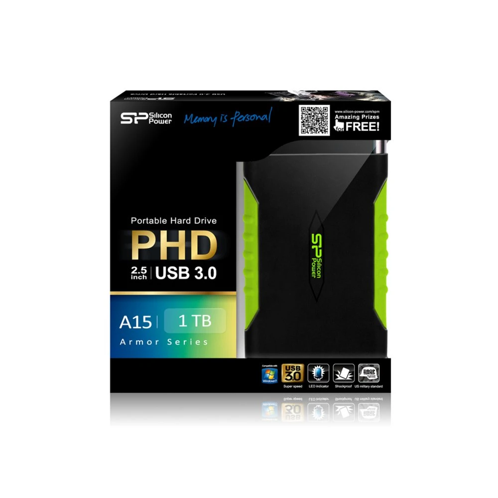 Silicon Power Armor A15 Externe Harde Schijf | 1TB | Zwart - Afbeelding 3