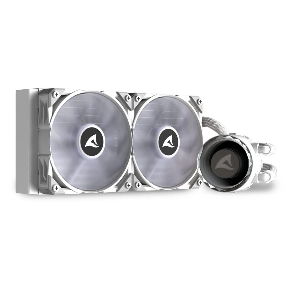 Sharkoon S80 RGB 240mm | White Edition | All-in-One CPU Waterkoeler - Afbeelding 2