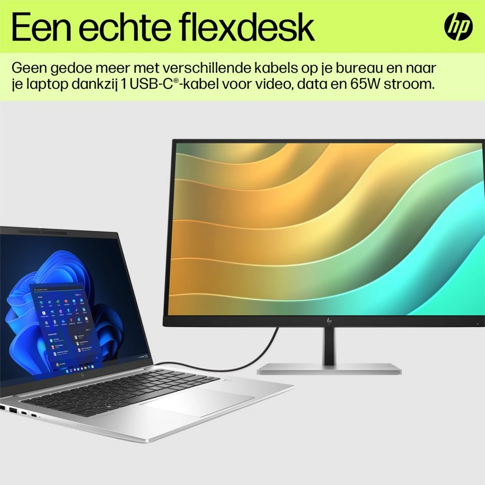 HP E27u G5 27" | 2560 x 1440 75Hz | USB-Hub | Monitor - Afbeelding 8