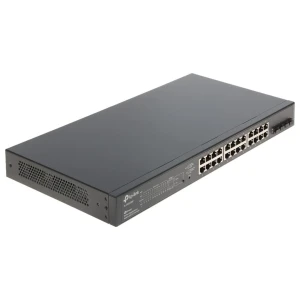 TP-Link TL-SG2428P | Managed Smart Switch | 28 Poorten | Gigabit Ethernet (10/100/1000 Mbps) | 24x RJ45 + 4x SFP | PoE+ (250W) | VLAN/QoS