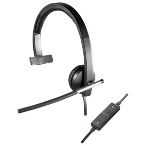 Logitech H650e | Bedrade On-ear Mono Headset | USB-A | Zwart/Zilver