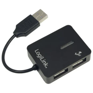 LogiLink | USB 2.0 4-Port Hub | 480 Mbit/s | Zwart