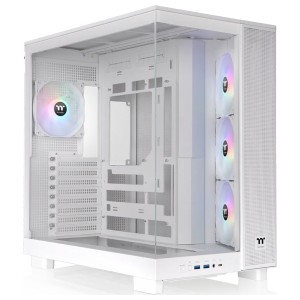 Thermaltake View 380 XL TG ARGB | Mid Tower Case | Snow (CA-11E-00M6WN-00)