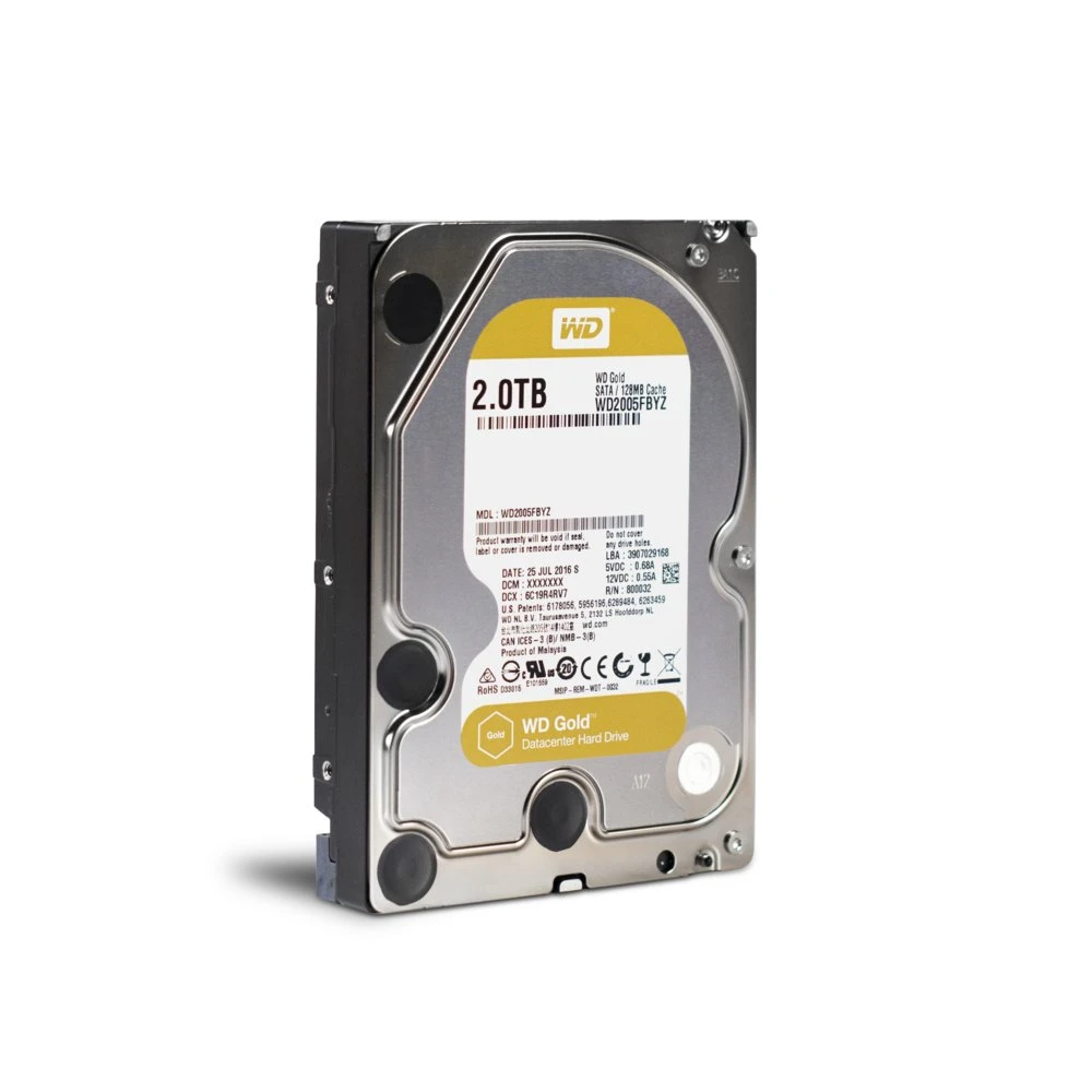Western Digital Gold HDD 3.5" | 2TB SATA III | 7200RPM - Afbeelding 2