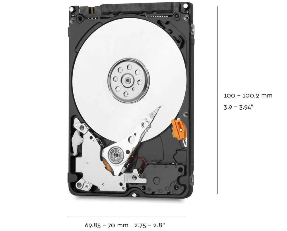 Western Digital Blue | 2TB 2.5" HDD | SATA III | 5400 rpm | 128MB Cache - Afbeelding 2