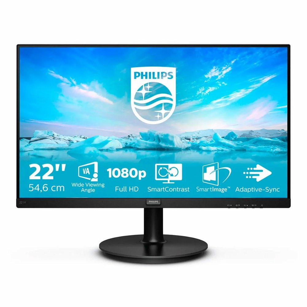 Philips V Line 221V8/00 | 21,5" Full HD Monitor | 1920x1080 | Zwart