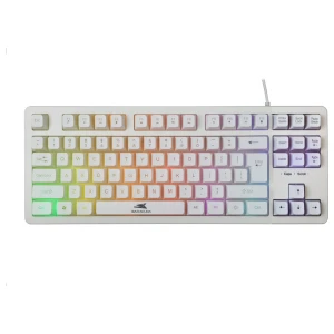 Baracuda KRILL RGB | Tenkeyless Bedraad Gaming Toetsenbord | QWERTY | Wit