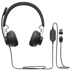 Logitech Zone Wired Headset | USB-C/A | Bedrade Headset met Microfoon | Grafiet