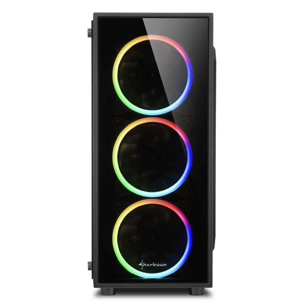 Sharkoon TG4 RGB | Midi Tower Behuizing | Zwart - Afbeelding 2