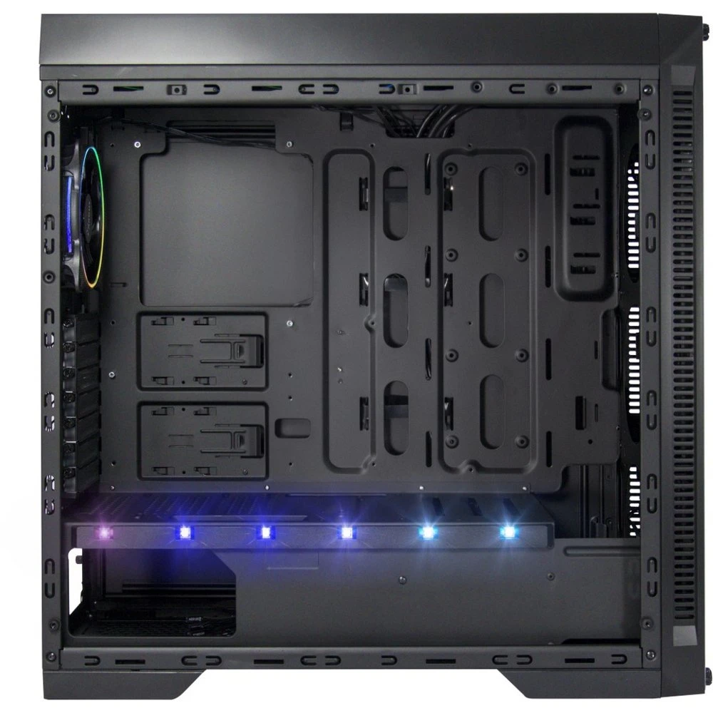 Inter-Tech X-908 Infini2 | Infinity Mirror | Tower Case | USB-C | Zwart - Afbeelding 5