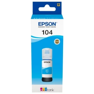 Epson 104 EcoTank Inktfles | Kleur: Cyaan | Compatibel met Epson EcoTank-printers